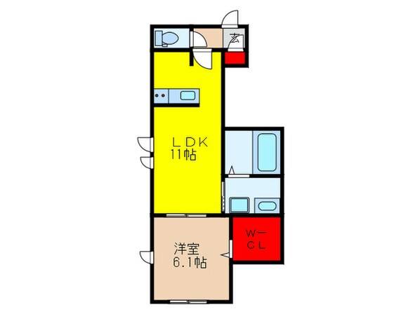 メゾンルシェルの物件間取画像